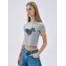Mardi Mercredi - CROPPED TSHIRT DDANJI_GREY WHITE