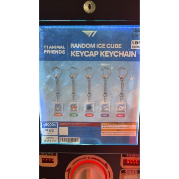 T1 Aminal Friends Random Ice Cube Keycap Keychain