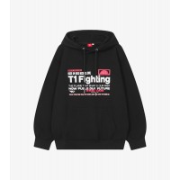 T1 Fighting Hoodie - Black