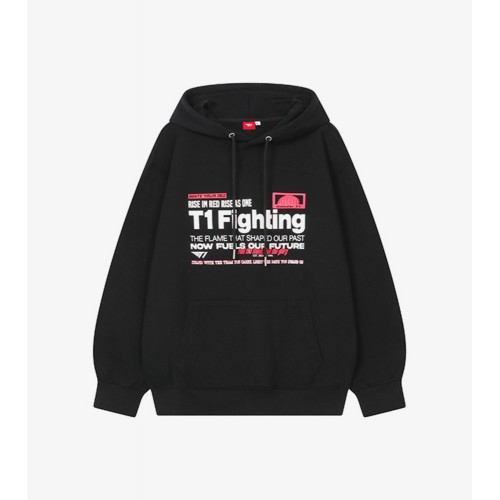 T1 Fighting Hoodie - Black