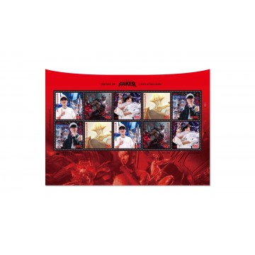 <Pre-order> Faker 紀念郵票 超越傳說神話- 紅款一套10張(共5款圖片各2 張)