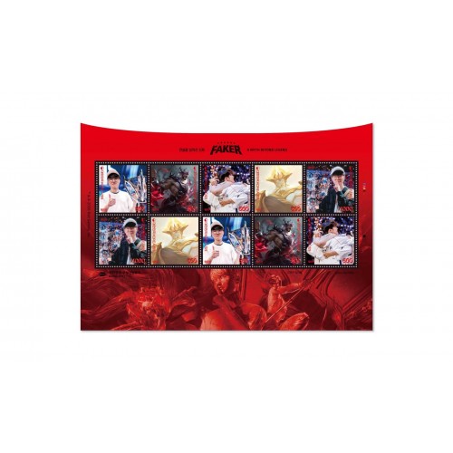 <Pre-order> Faker 紀念郵票 超越傳說神話- 紅款一套10張(共5款圖片各2 張) <Pre-order> Faker 紀念郵票 超越傳說神話- 紅款一套10張(共5款圖片各2 張)