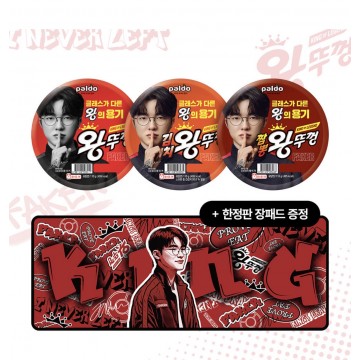 Paldo x Faker 杯麵套裝(3款口味每款 x18個+滑鼠墊)