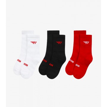 T1 Logo Socks Set
