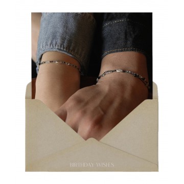 2月) 我內心的和平，Couple line bracelets