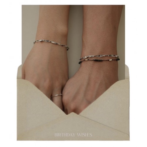 6月) 다정한 바다, couple line bracelets