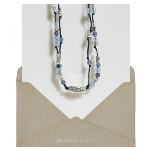 3月) 젊음의 바다, double line bracelet