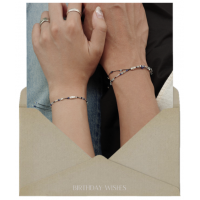3月) 젊음의 바다, couple line bracelets (一套 2條)