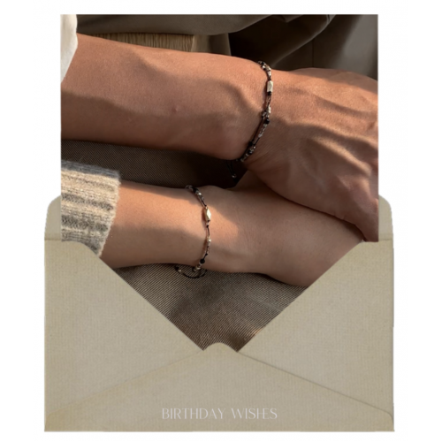 11月) 긍정의 힘,couple line bracelets